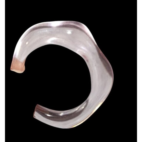 Abstract Pastel Pink Translucent Fashion Ring Size 8 - Picture 15 of 15